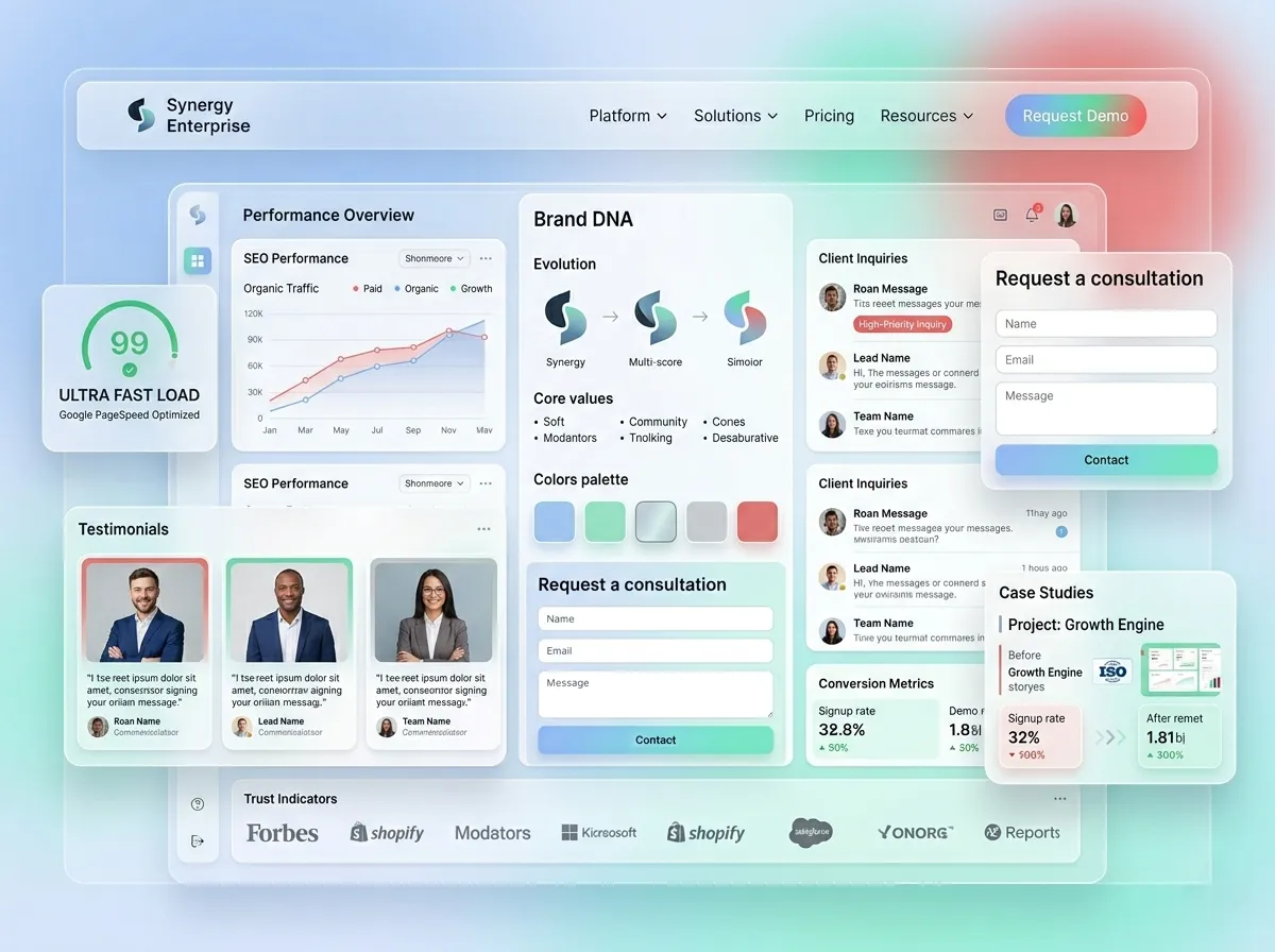 Corporate Brand Identity Web Design