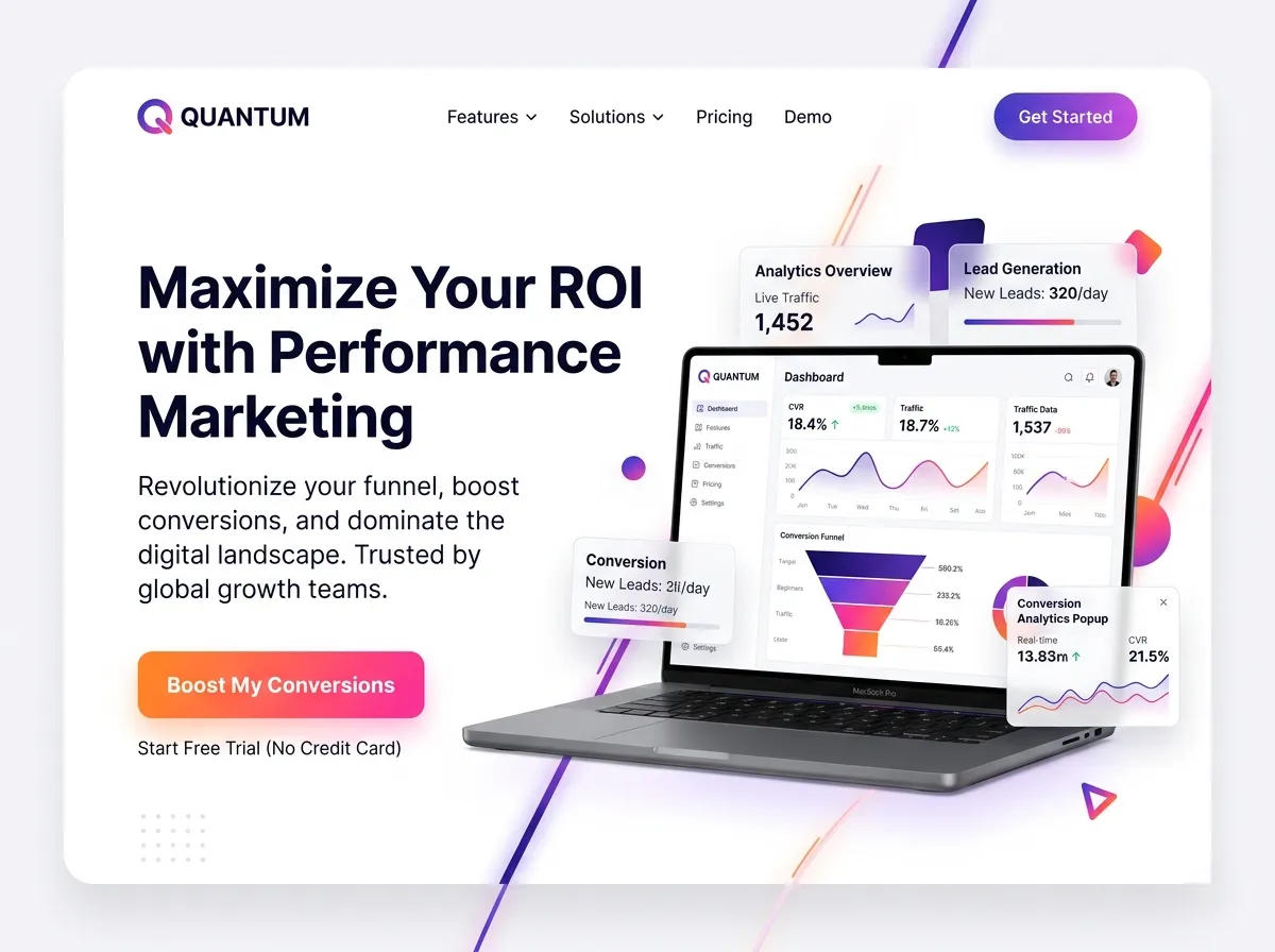 High Converting Landing Page UI