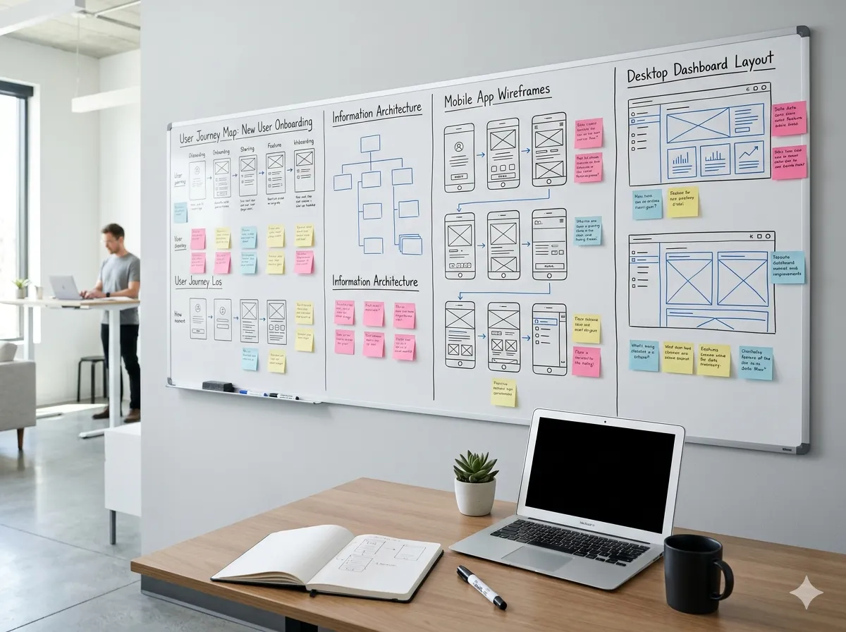 UX Wireframing and User Flows